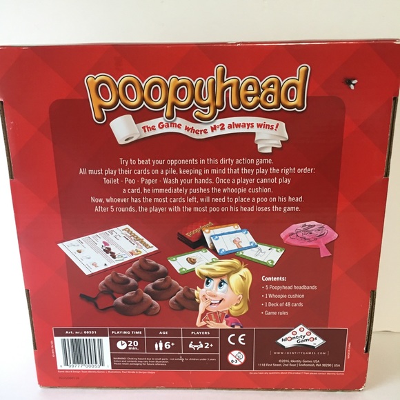 💩💩POOPYHEAD GAME FAMILY FUN 2016 Identity games - Picture 3 of 6